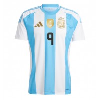 Argentinien Julian Alvarez #9 Fußballbekleidung Heimtrikot Copa America 2024 Kurzarm